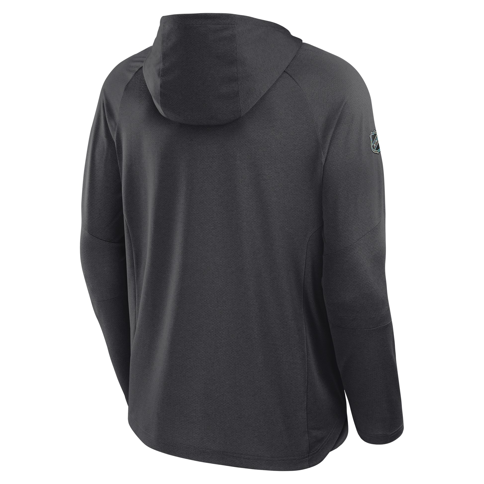 Back: Gray pullover hood