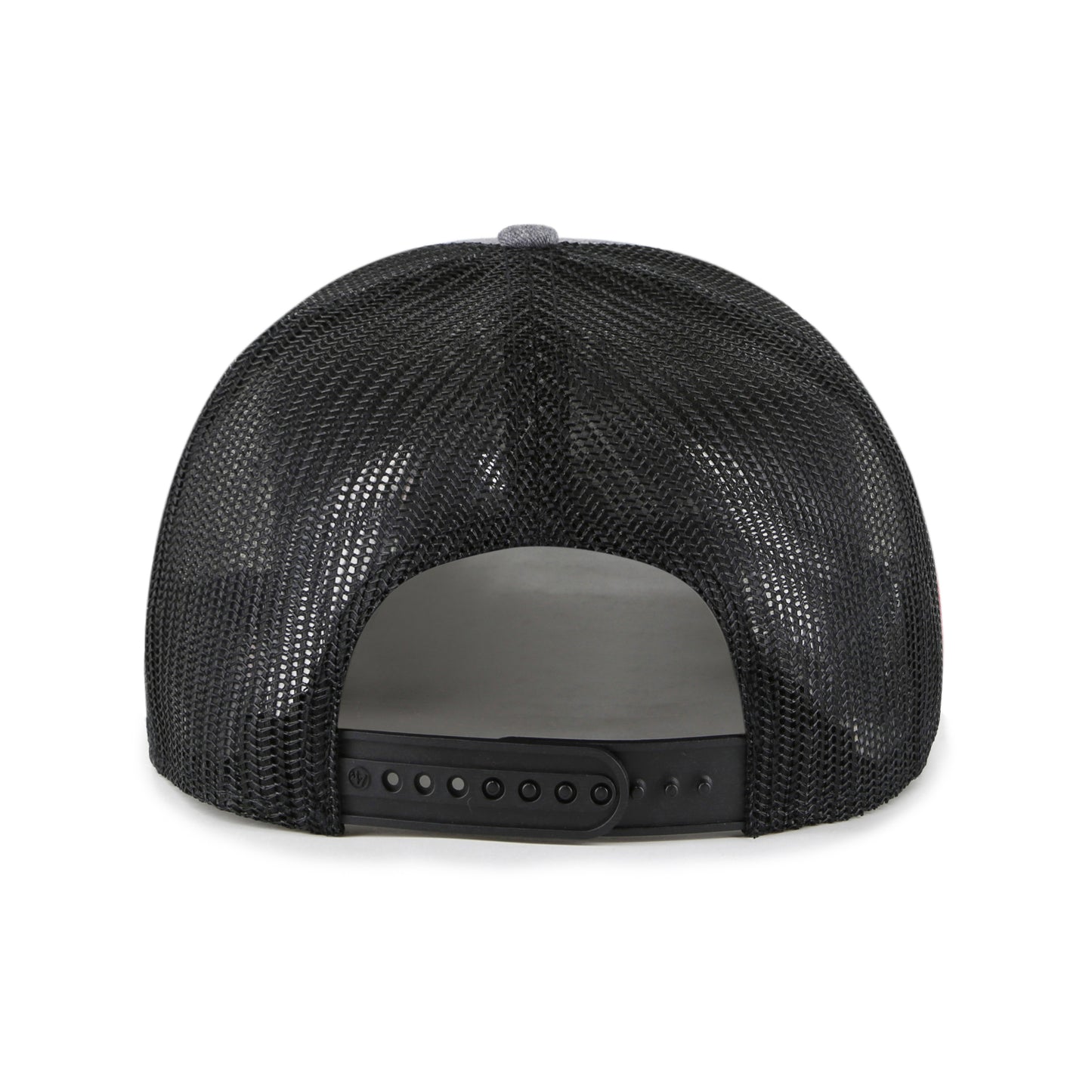 Back: Black meshback with black snapback straps