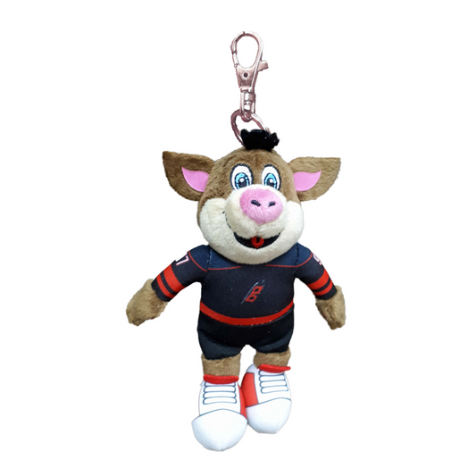 plush stormy with zipper clip attached to head
