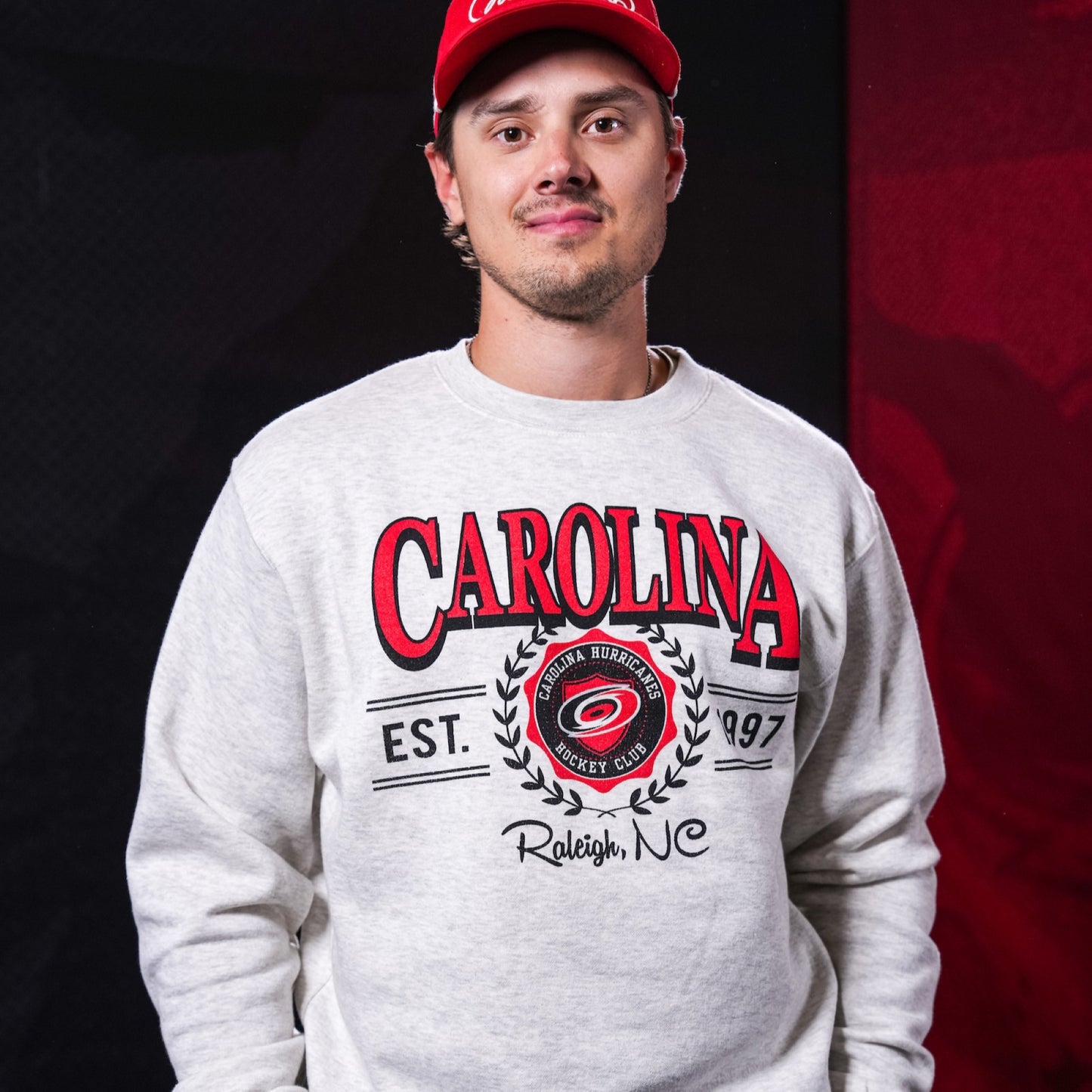 The crew being worn by Hurricanes forward Sebastian Aho