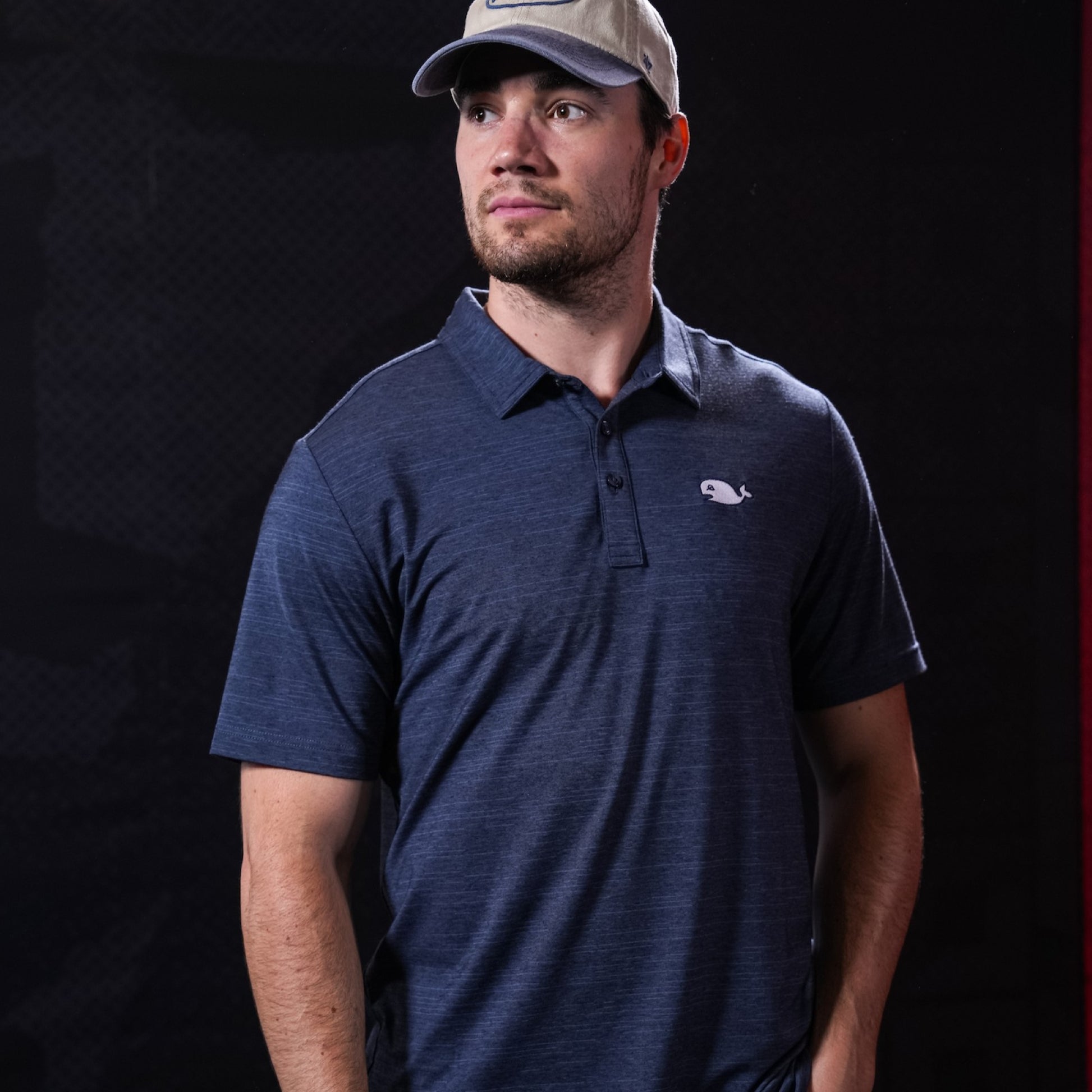 The polo being worn by Hurricanes defenseman Sean Walker
