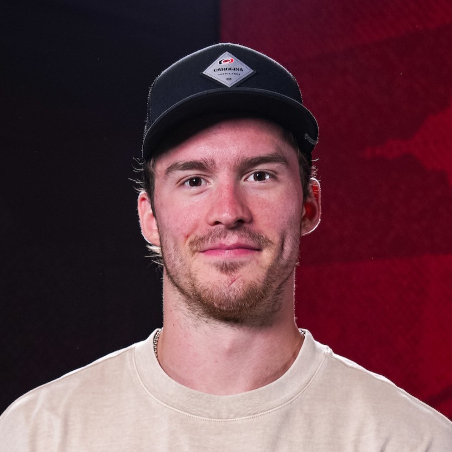 The hat being worn by Hurricanes forward Andrei Svechnikov