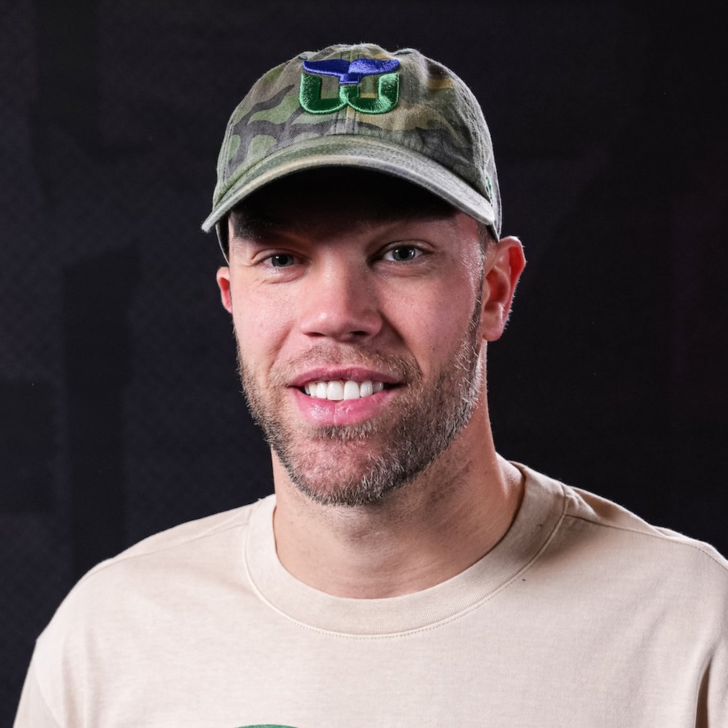 The hat being worn by Hurricanes forward Taylor Hall