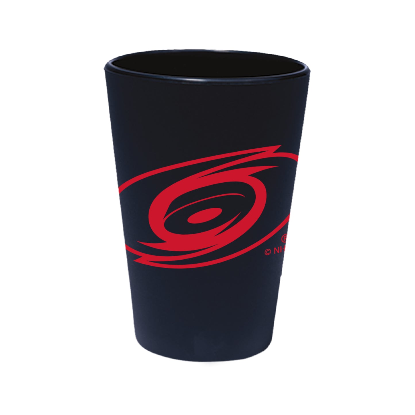 Front: Black silicone shot glass with Tonal logo on front