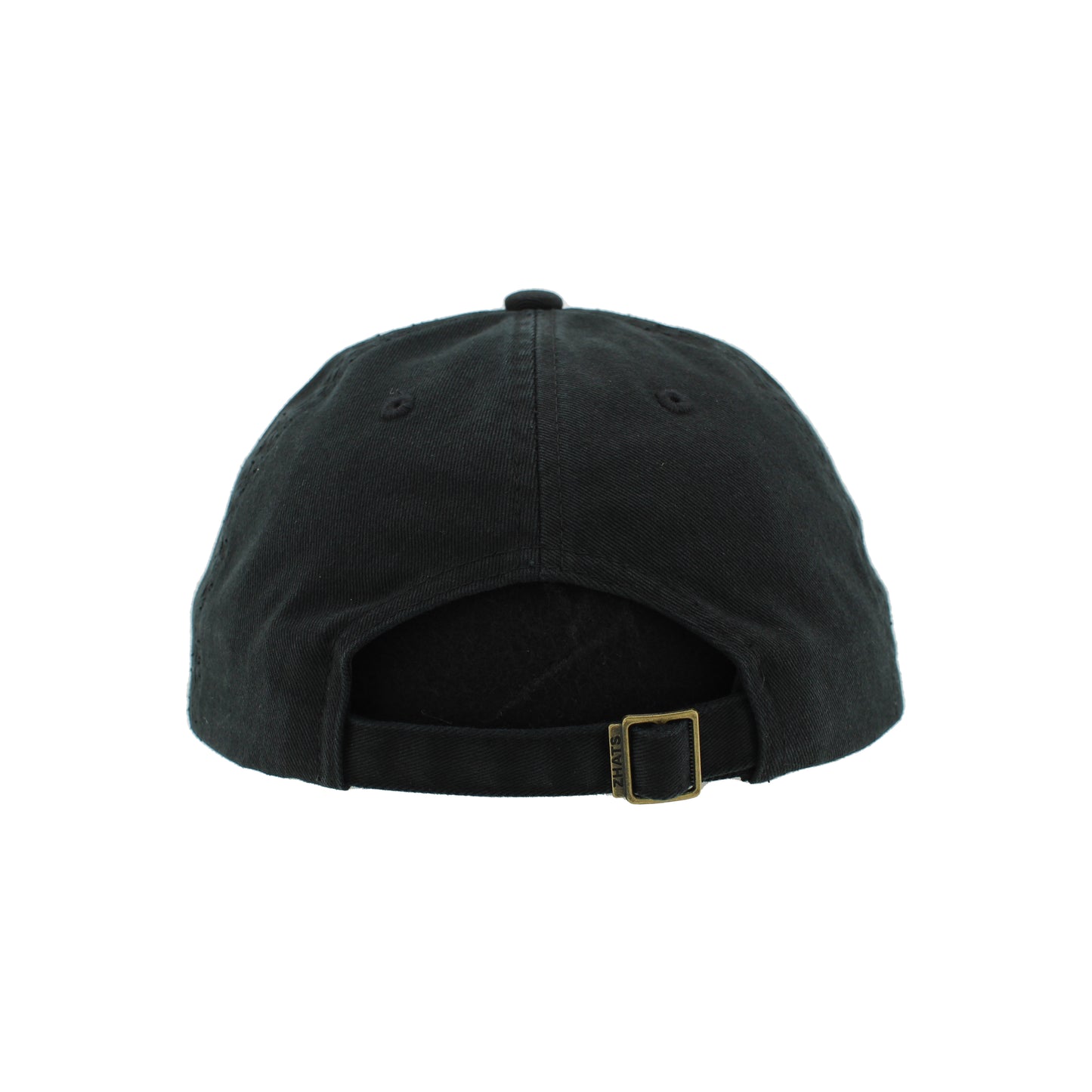 Back: Black hat with adjustable clasp