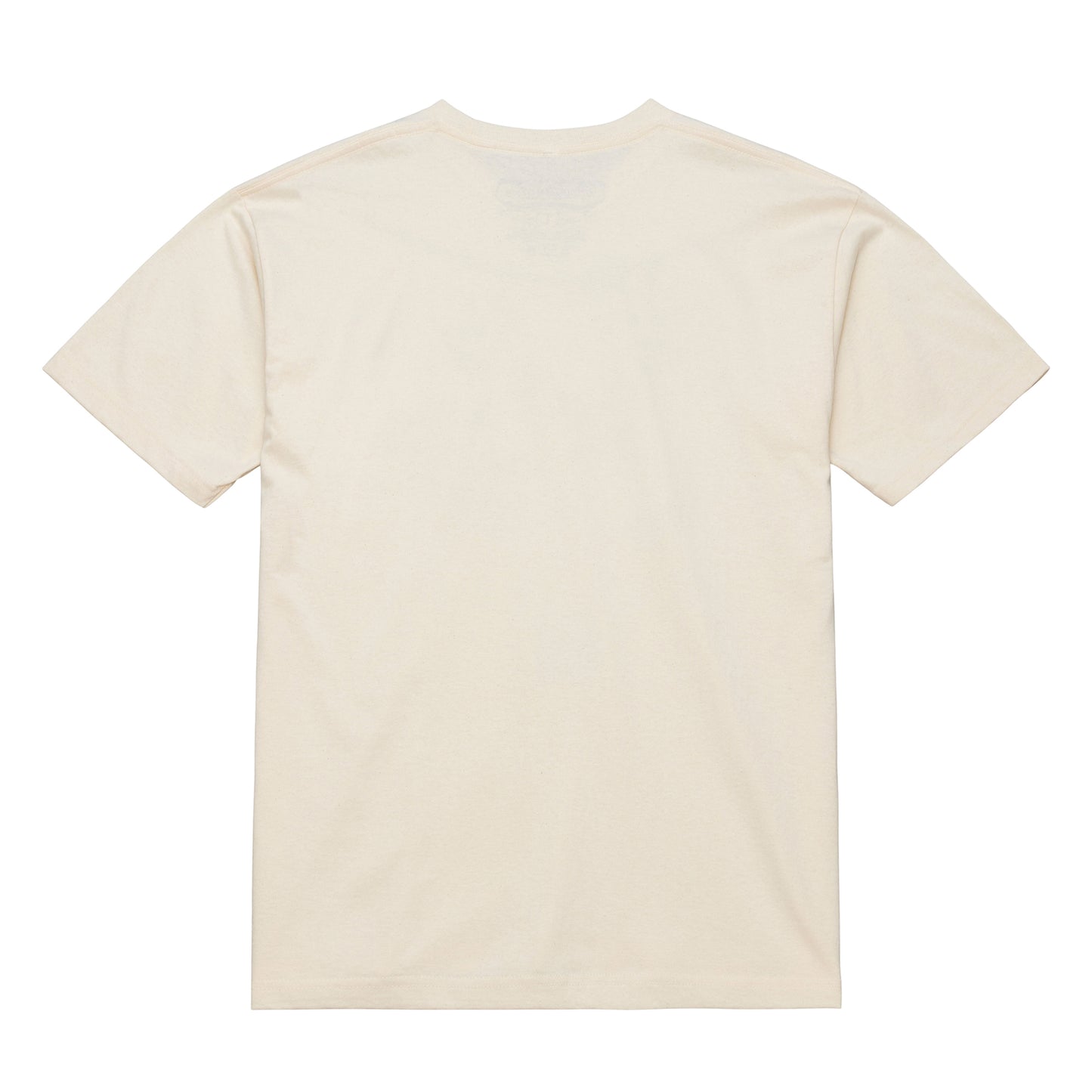 Back: Cream tee, no design on back