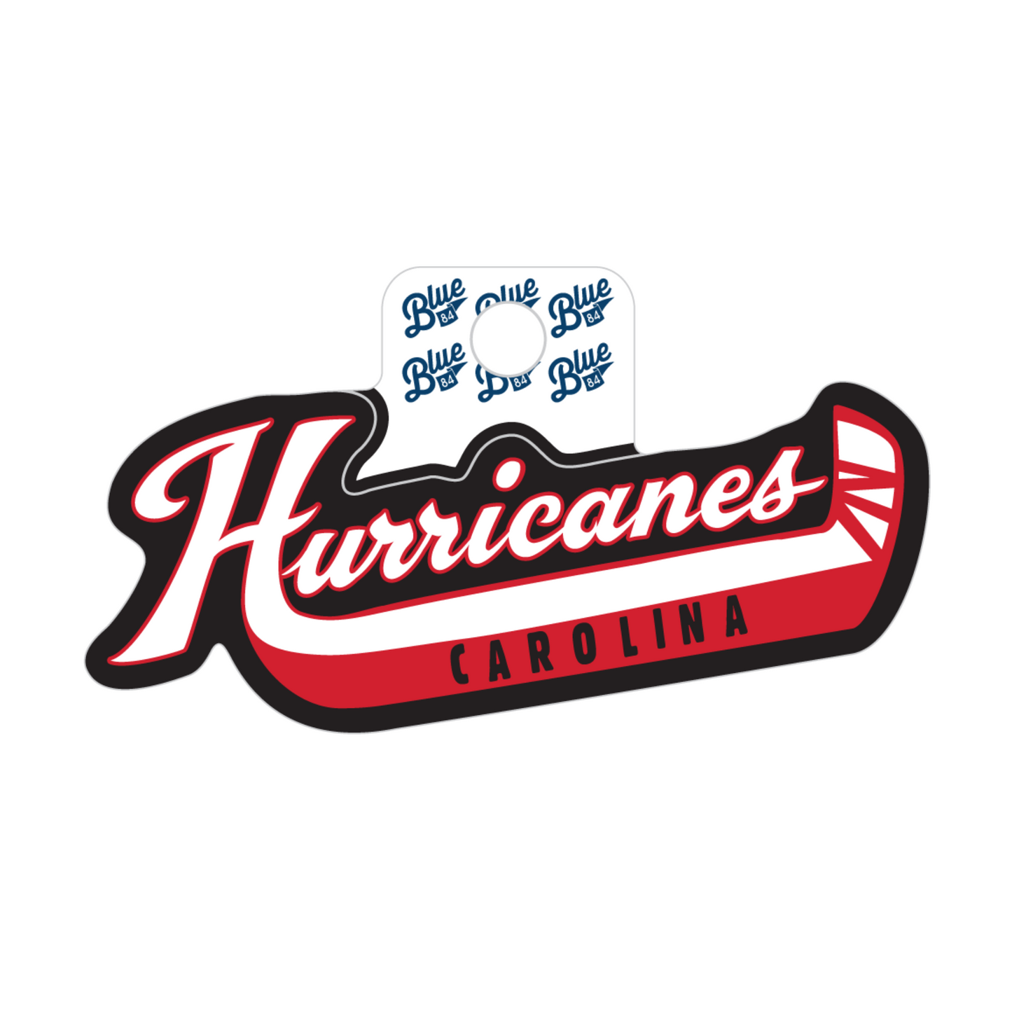 Blue84 White Sticks Sticker