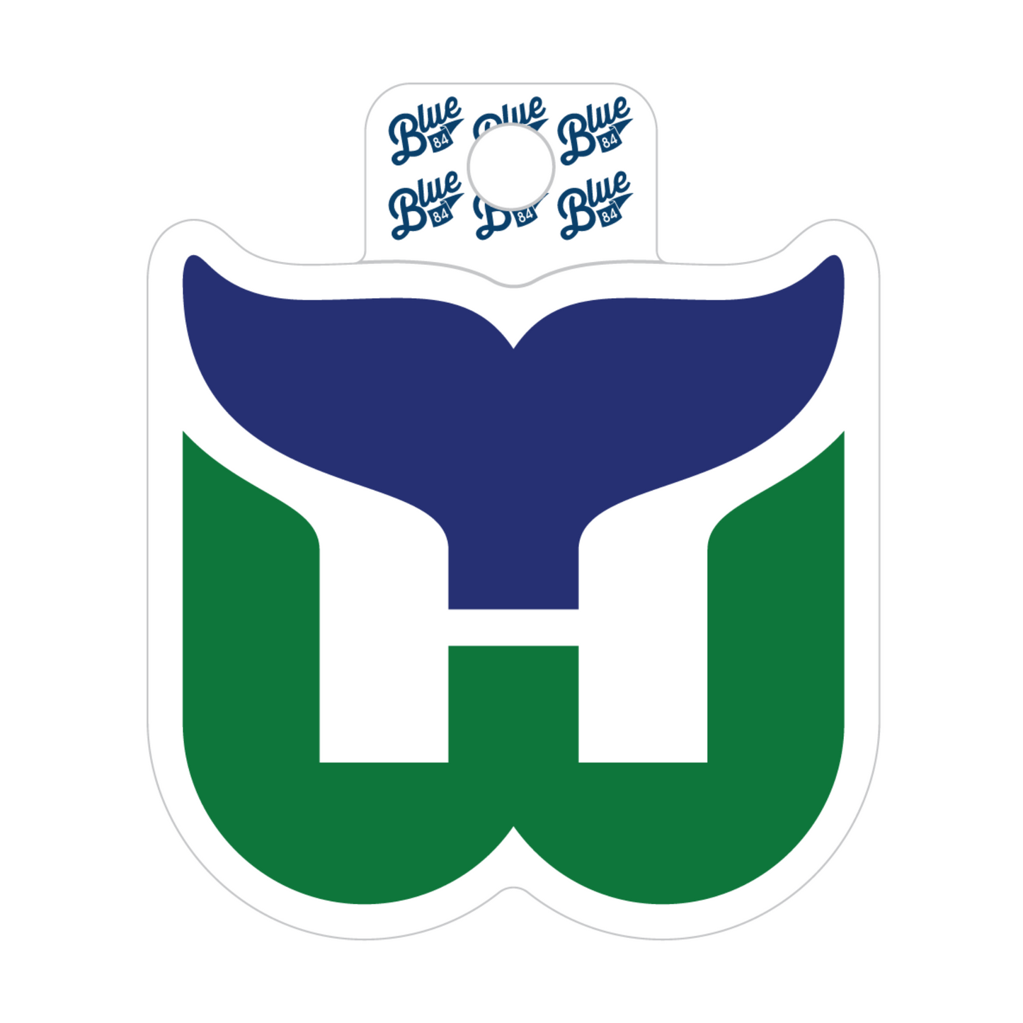 Blue84 Whalers Tail Sticker