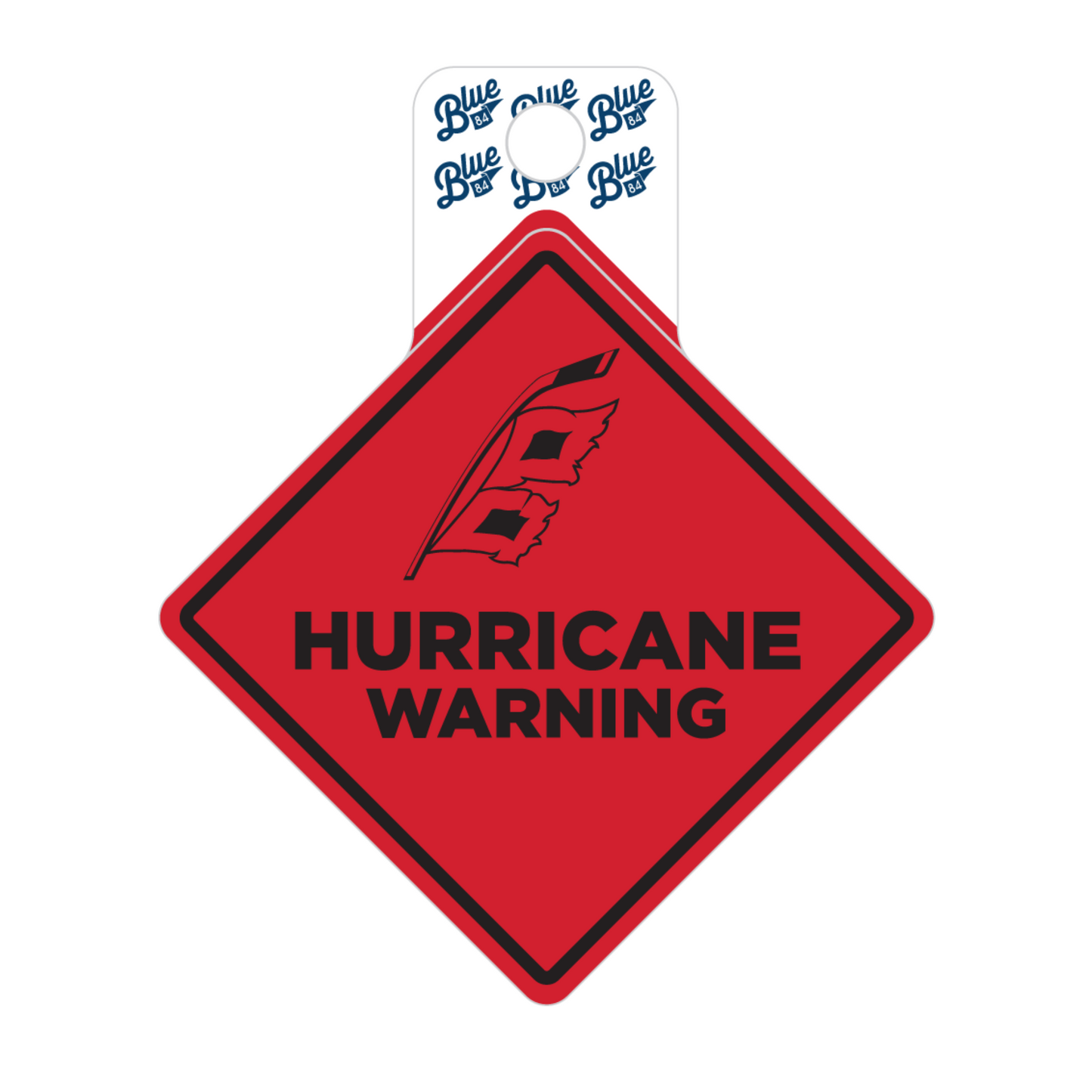 Blue84 Hurricane Warning Sticker