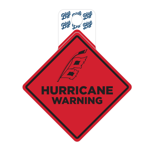 Blue84 Hurricane Warning Sticker