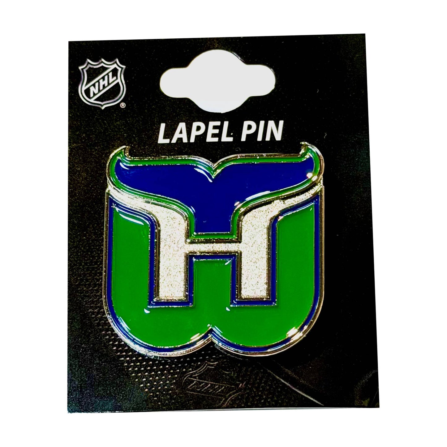 Lapel pin of Whalers Tail logo