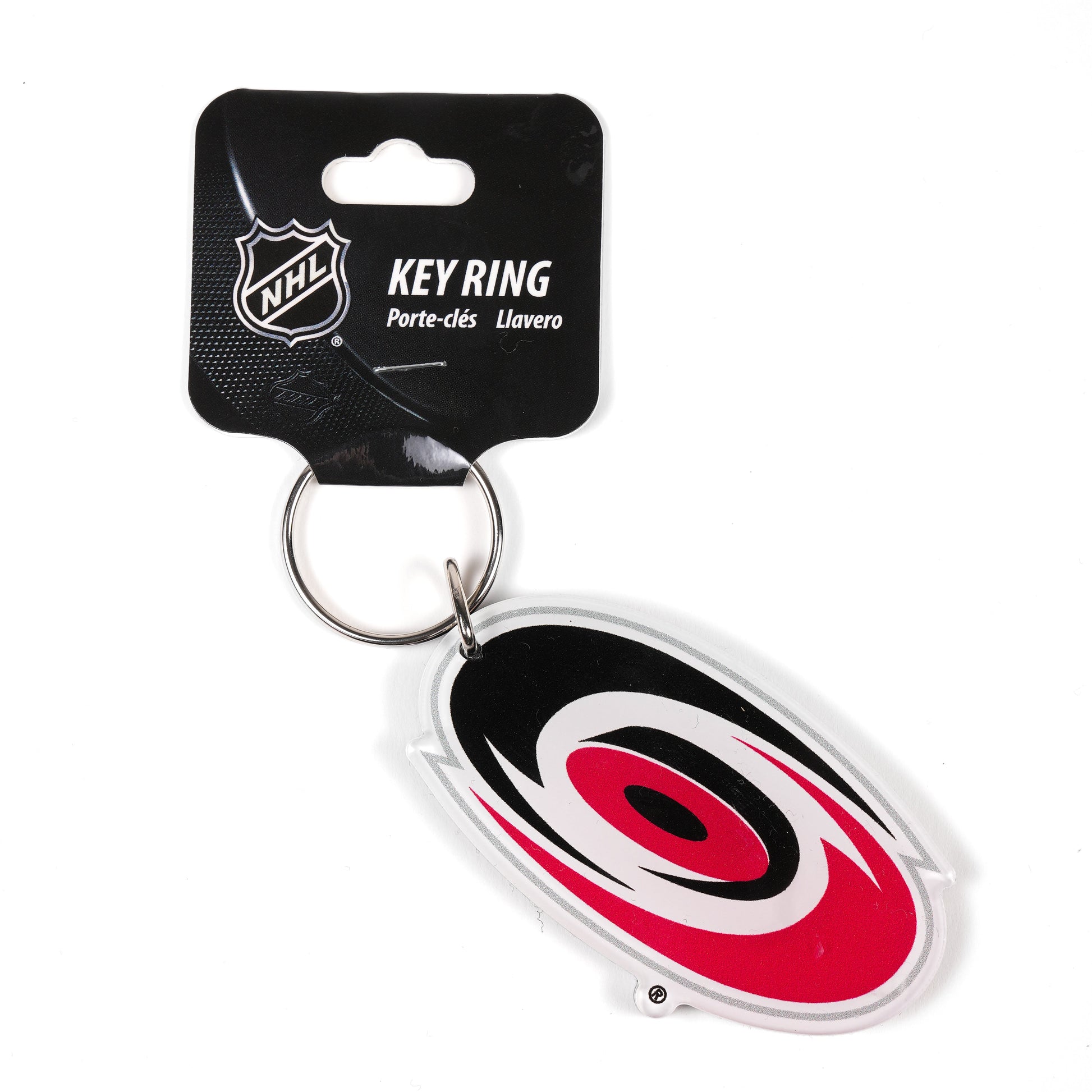 Acrylic key ring of the Hurricanes primary logo