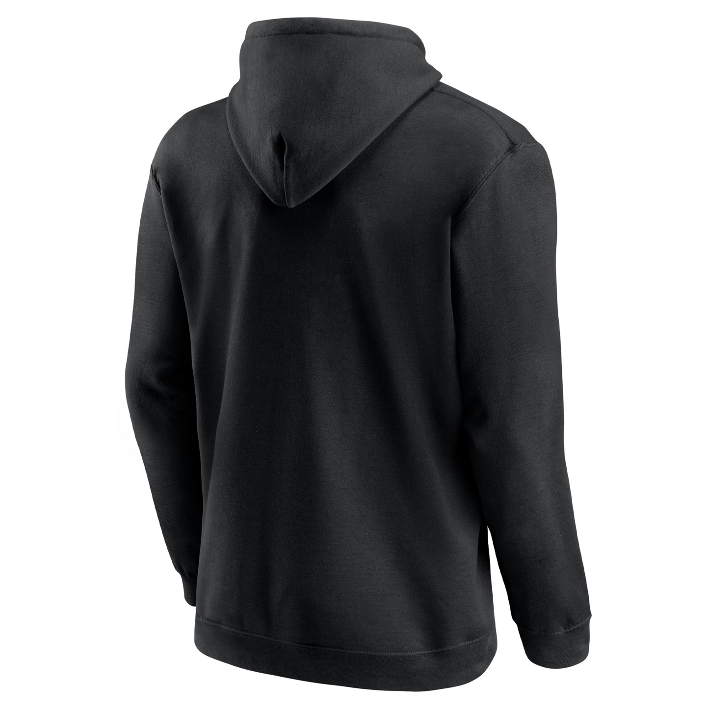 Back: Black hoodie, no design on back