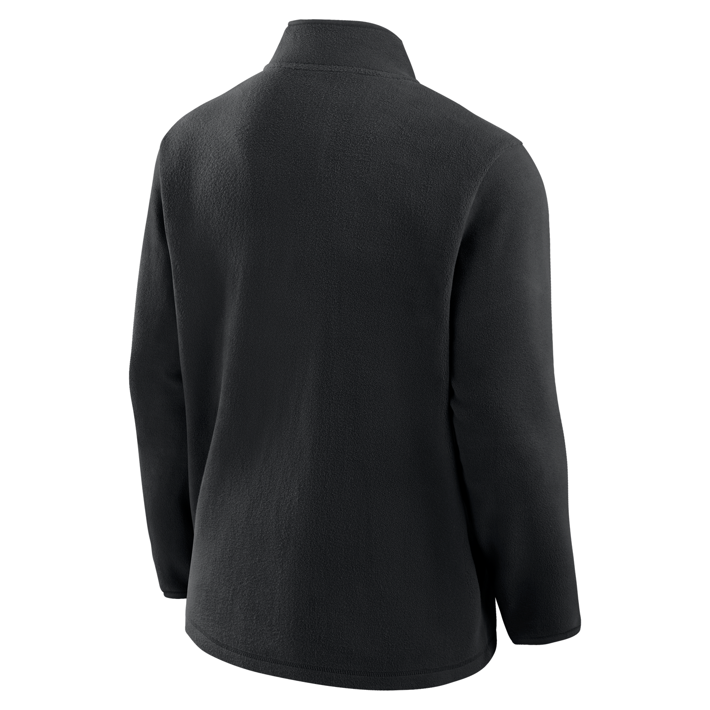 Back: Black quarter-zip jacket, no design on back