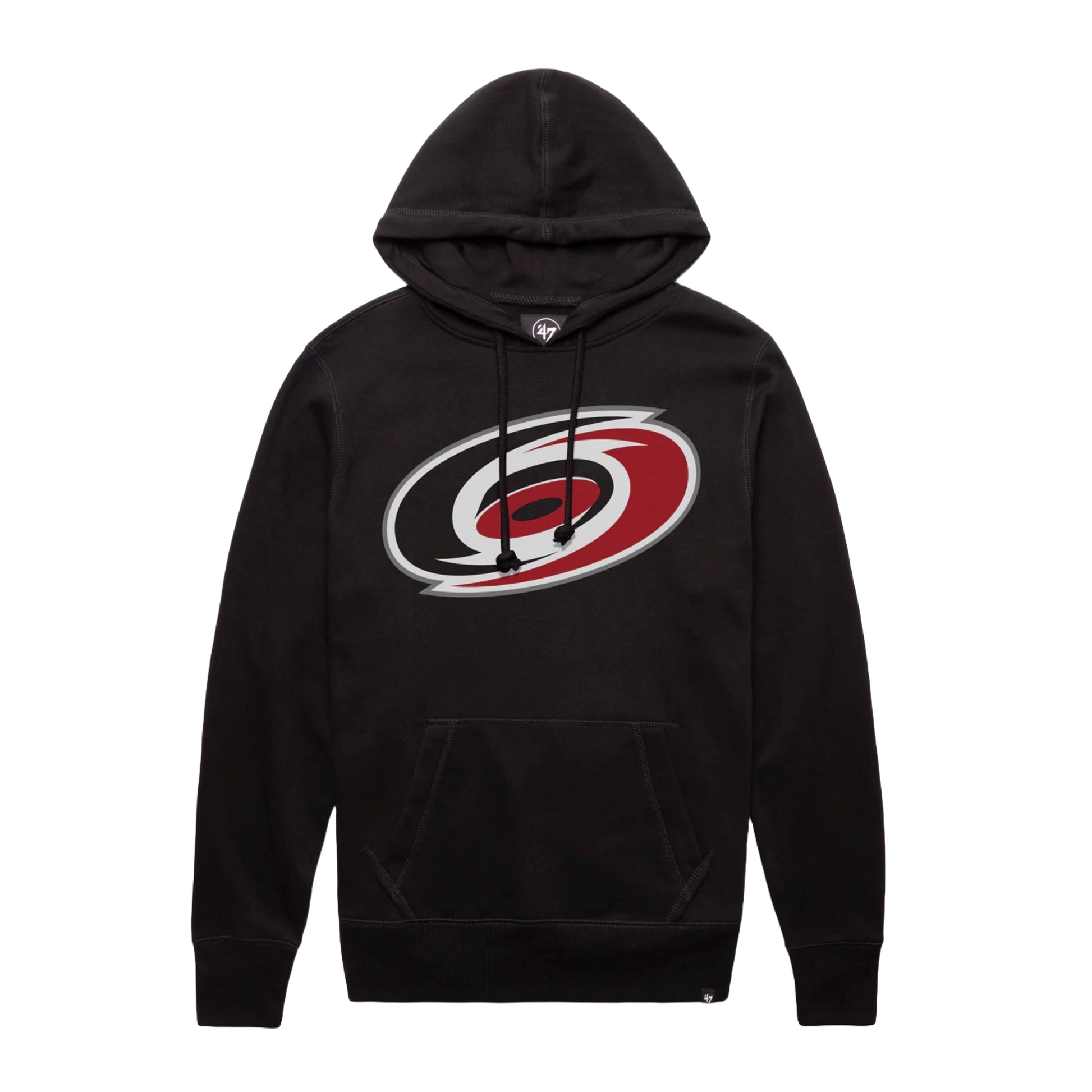 Black hood with Hurricanes primary logo across the chest