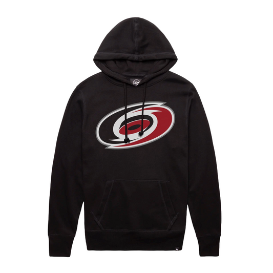 Black hood with Hurricanes primary logo across the chest