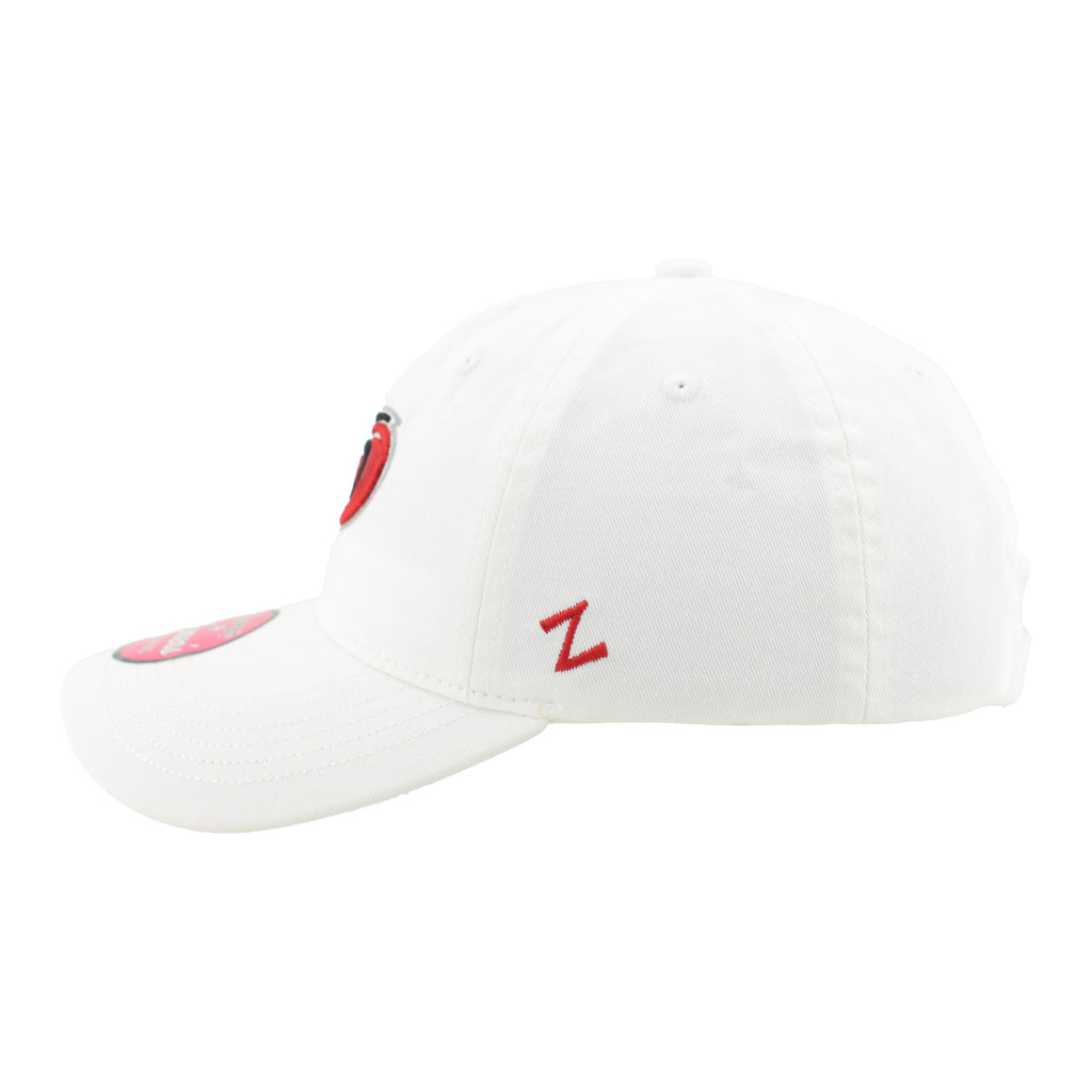 Left: Red 'z' Zephyr logo on left side