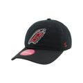 Front Left: Black hat, Flags logo on front with gemstones outlining logo
