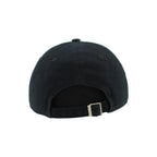 Back: Black adjustable strap with metal clasp