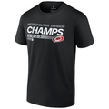 black tee with 2023 Metropolitan Division Champs graphic on front