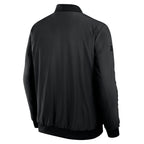 Back: Black bomber, blackout NHL shield on right sleeve