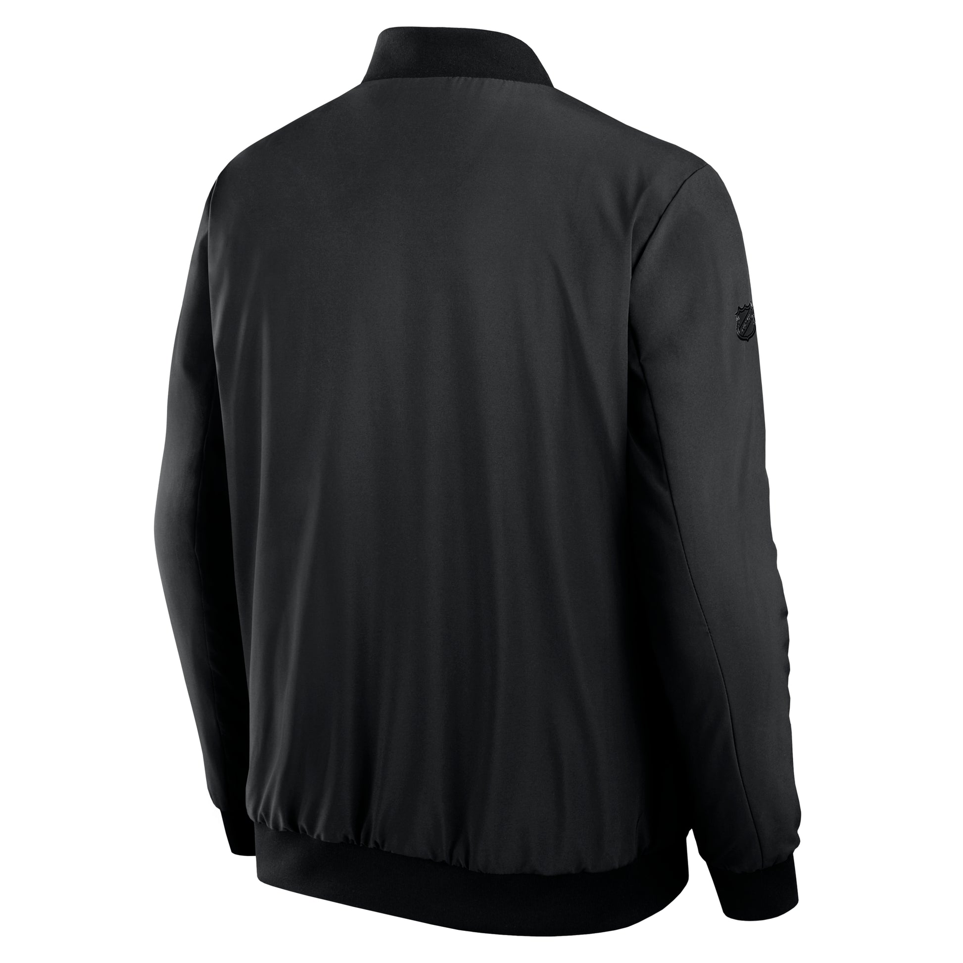 Back: Black bomber, blackout NHL shield on right sleeve