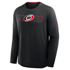 Front: Red rectangular outline across chest, says "CAROLINA HOCKEY" in shape, Primary logo overtop line