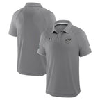 Front/Back: Dark grey polo, Primary logo/Stanley Cup logo on front, logos on sleeves