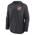 Front: Gray pullover hood, "Property of Carolina" graphic on left chest