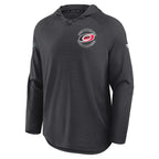 Front: Gray pullover hood, "Property of Carolina" graphic on left chest