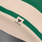 Close up of cream Fanatics patch