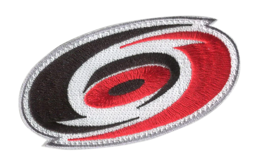 Velcro patch of the Carolina Hurricanes primary logo