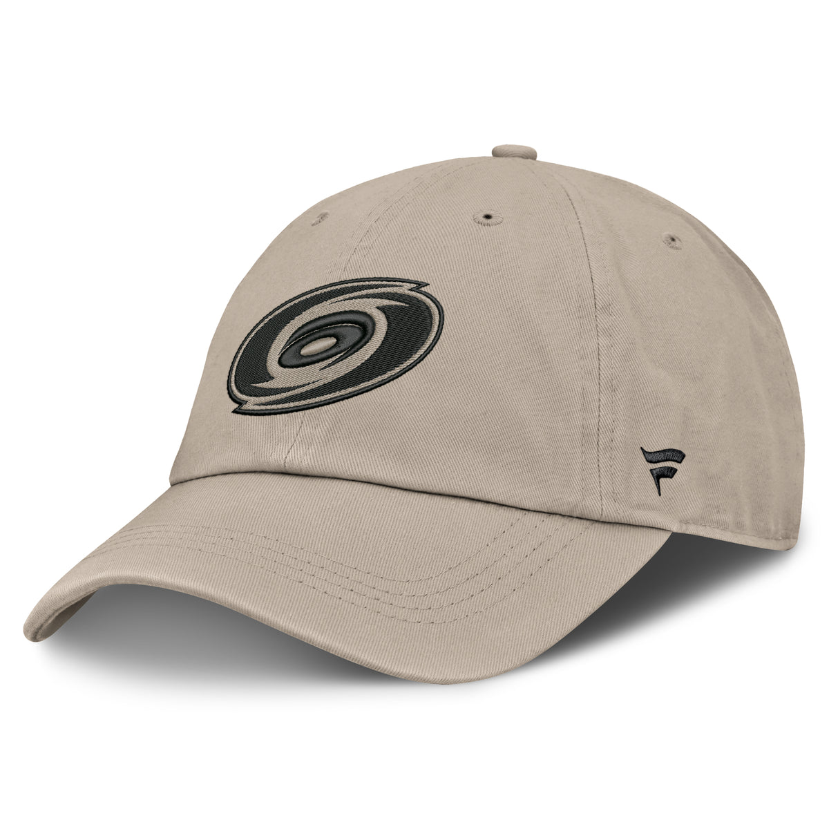 Left: Beige hat, black Fanatics logo on left side