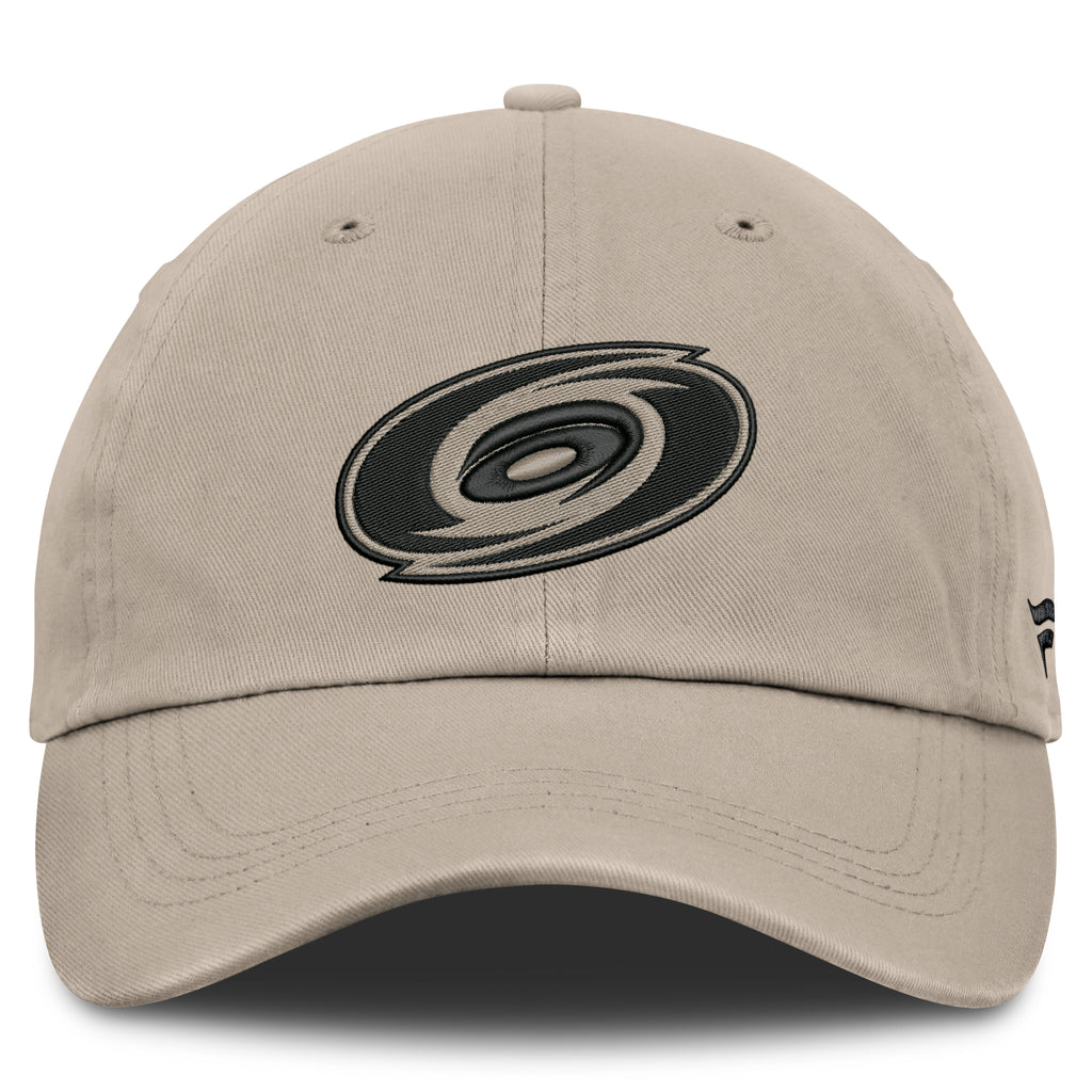Front: Black Primary logo, beige crown/eyelets