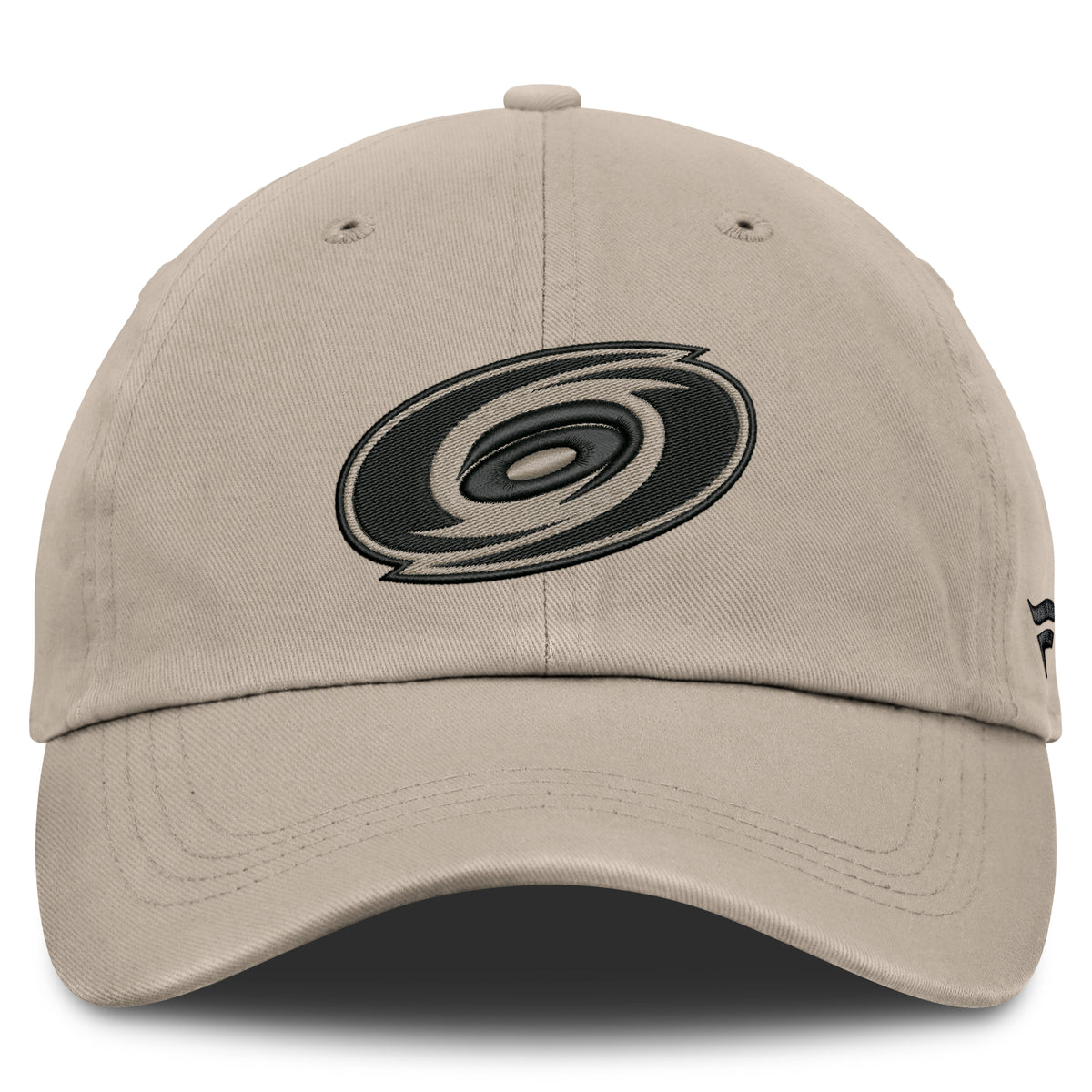 Front: Black Primary logo, beige crown/eyelets