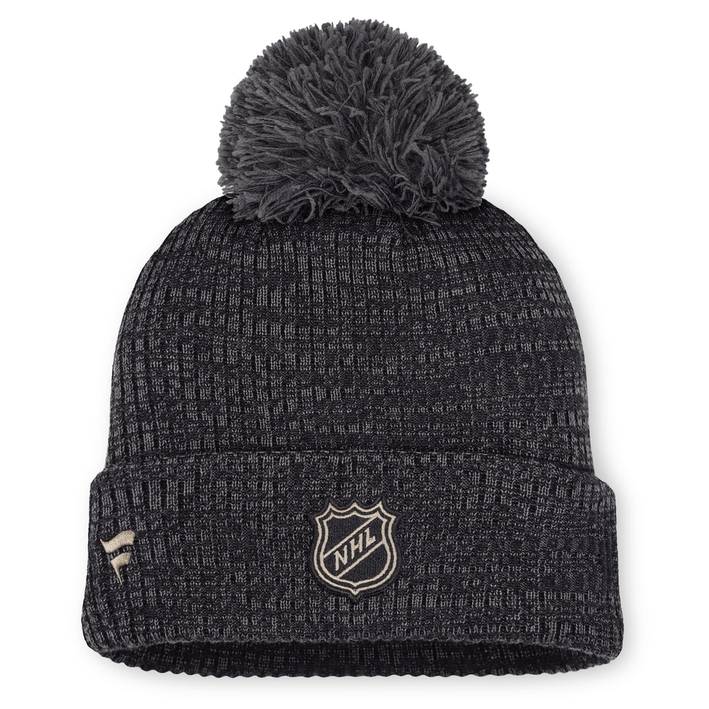 Back: NHL Shield centered on cuff, Fanatics logo to left of shield