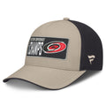 Left: Biege hat, black back, biege Fanatics logo on left side