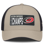 Front: Rectangular patch, "2026 Eastern Conference Champs" in grey/white, Primary logo beside