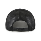 Back: Black meshback with black snapback straps
