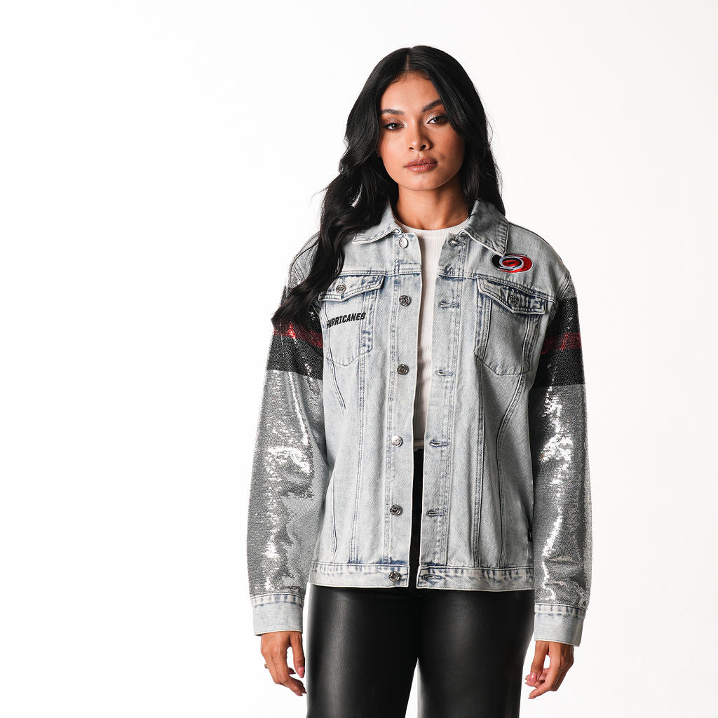 Wild Collective Sparkle Denim Jacket