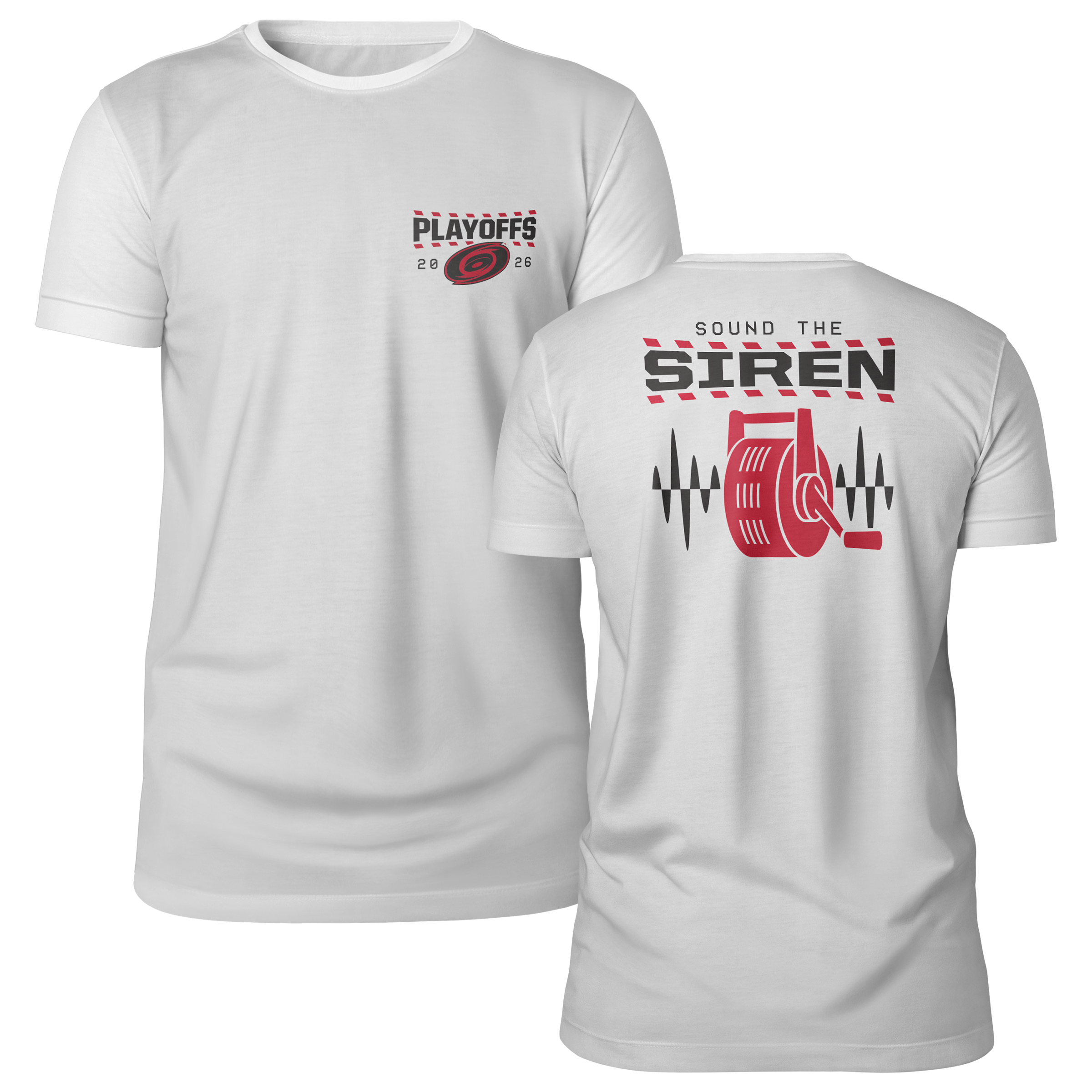 2026 Rinky White Playoffs Back Hit Tee