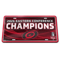 Red/black license plate, "2026 Eastern Conference Champions" in white with Tonal logo beneath