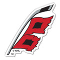 Decal of the Hurricanes Flags logo with white outline
