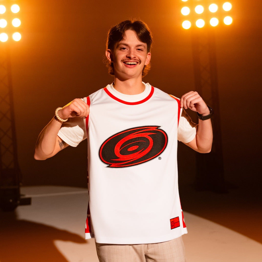 The jersey being worn by a model