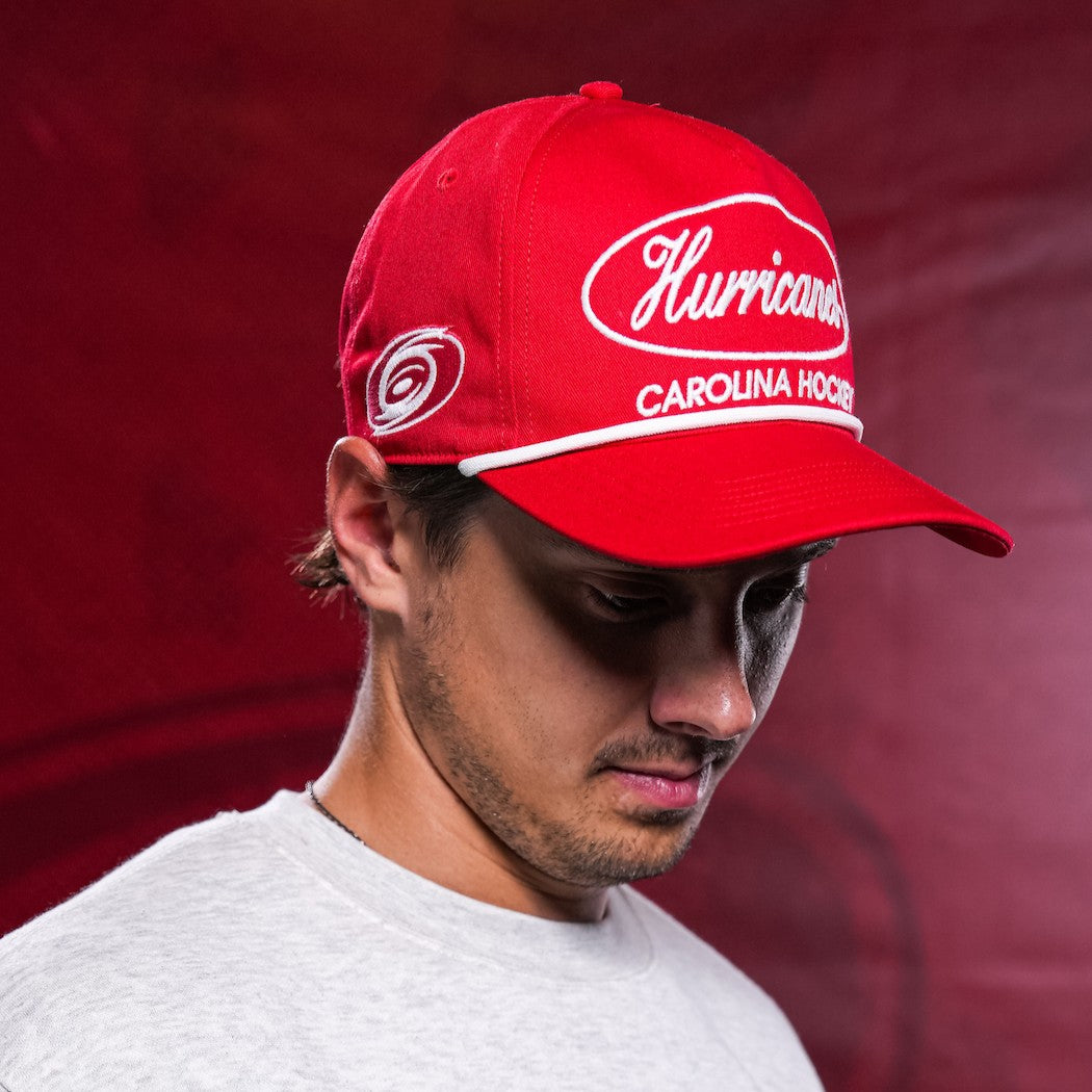 The hat being worn by Hurricanes forward Sebastian Aho