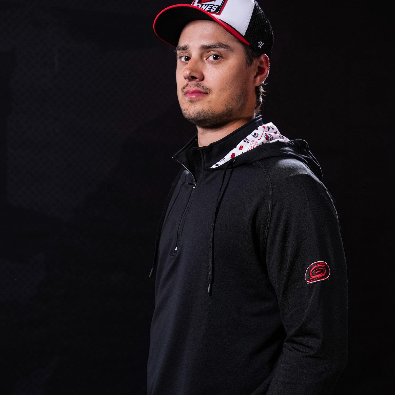 The hoodie being worn by Hurricanes forward Sebastian Aho