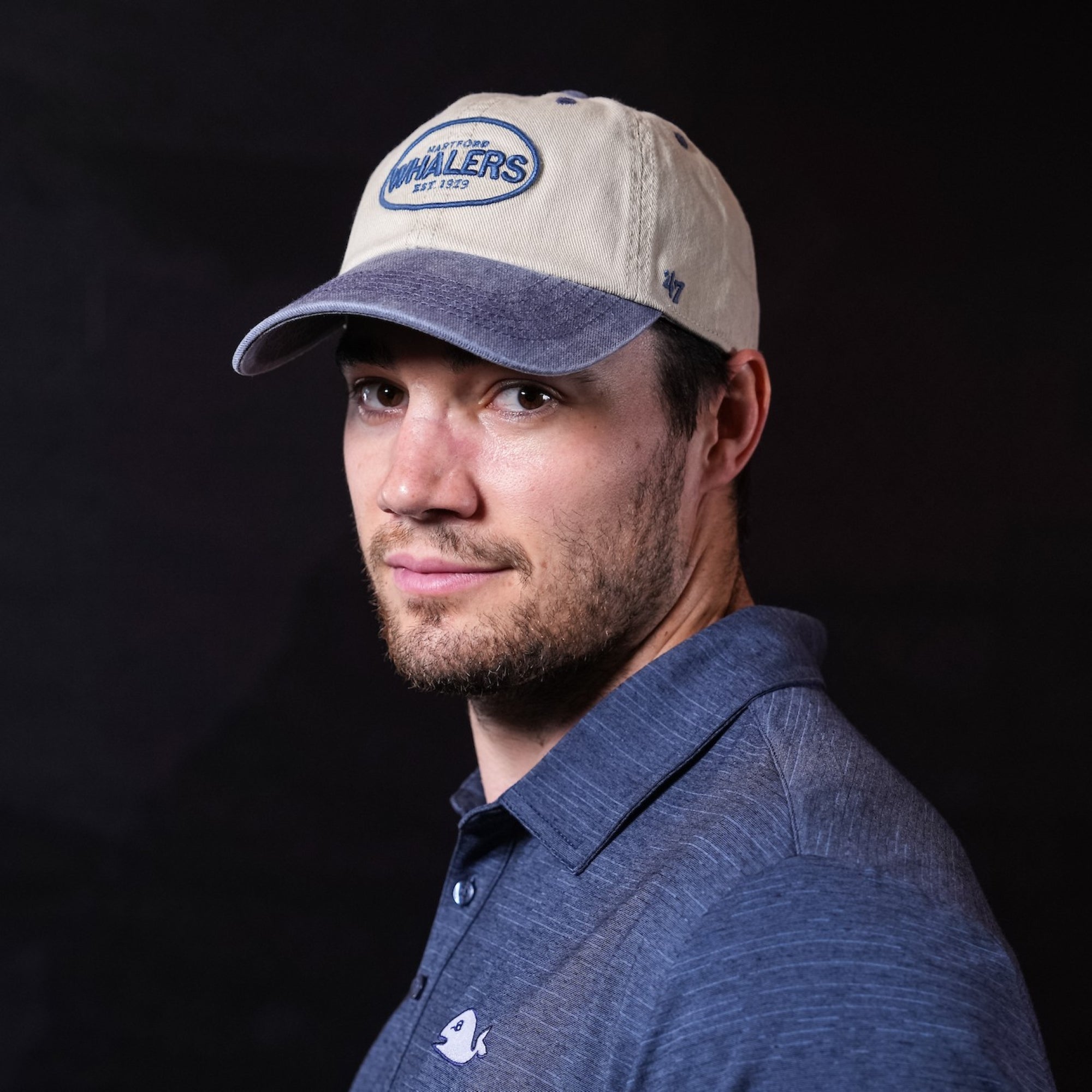 The hat being worn by Hurricanes defenseman Sean Walker