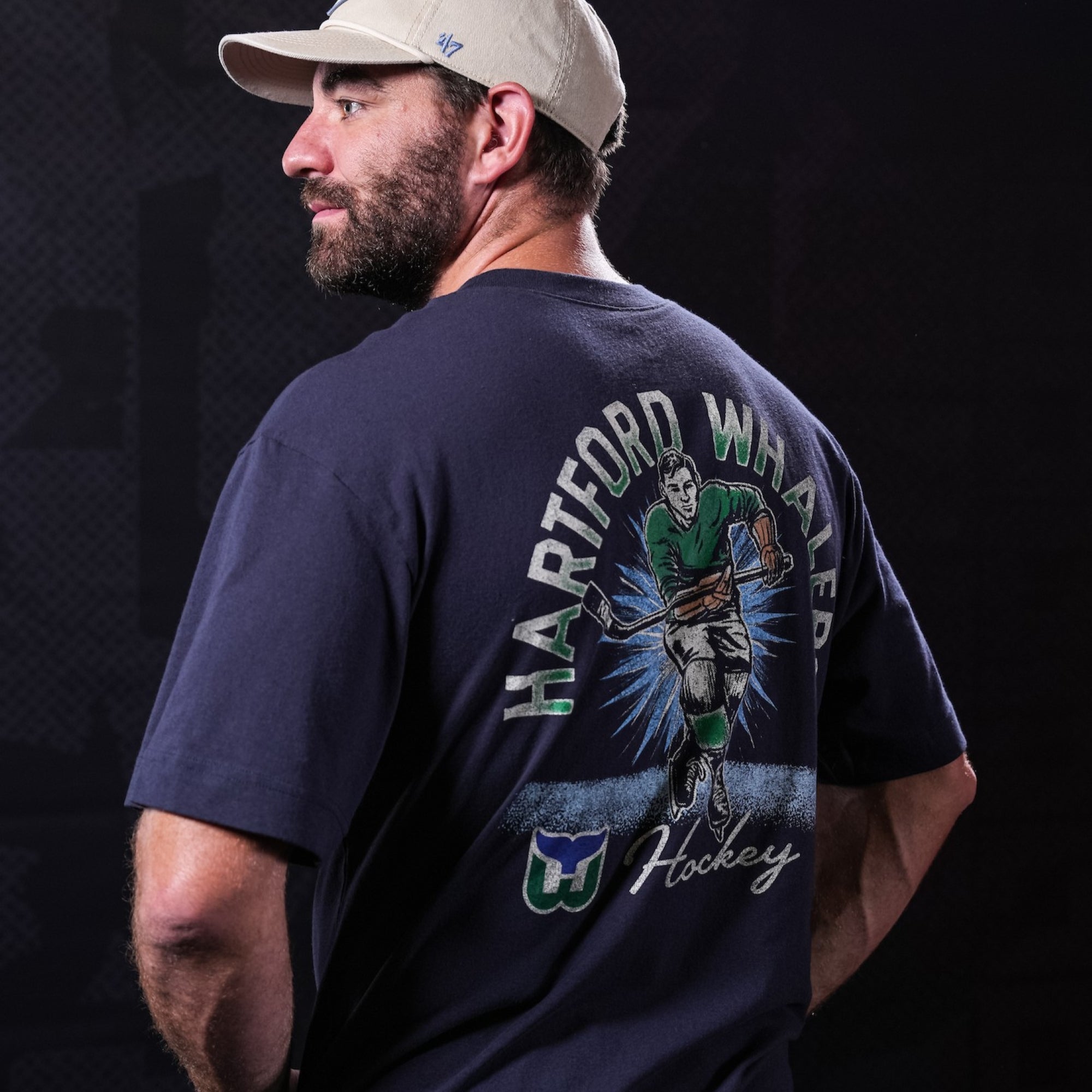 47 Brand Whalers Navy Game On Foundation Tee – Carolina Pro Shop