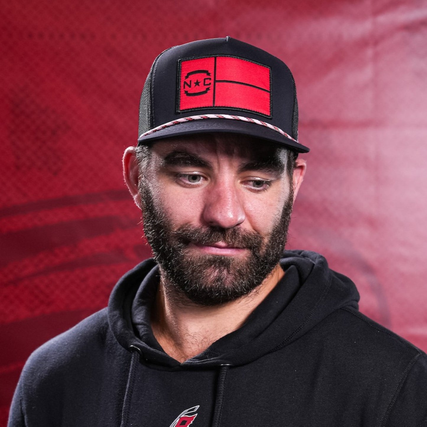 The hat being worn by Hurricanes forward Jordan Martinook