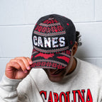 The hat being worn by a model